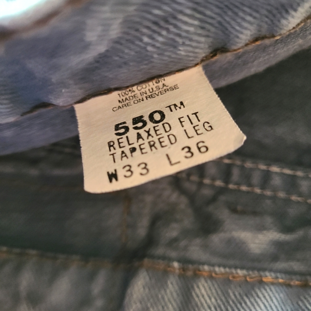 LEVI'S 550 ZIP FLY~ VINTAGE ORANGE TAB~🎊HP🎊 - Picture 6 of 7